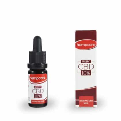 Ruby Hempcare 10% 10ml compleet front view