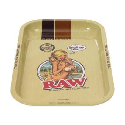 Raw Girl Small Rolling Tray The Headshop Online
