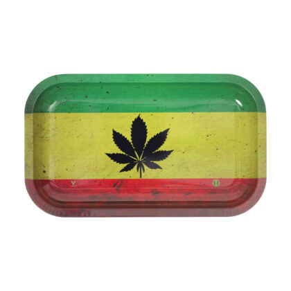Rasta Cannabis Leaf Big Rolling Tray The Headshop Online