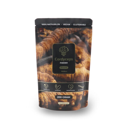 Cordyceps 200 gram front pouch