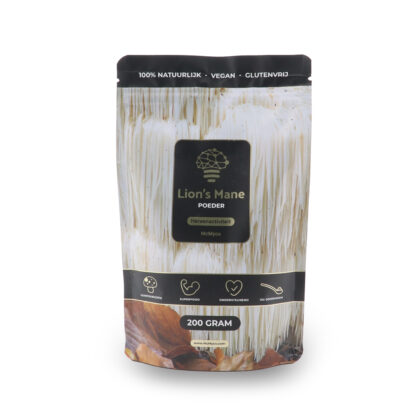 Lions Mane 200 gram front pouch