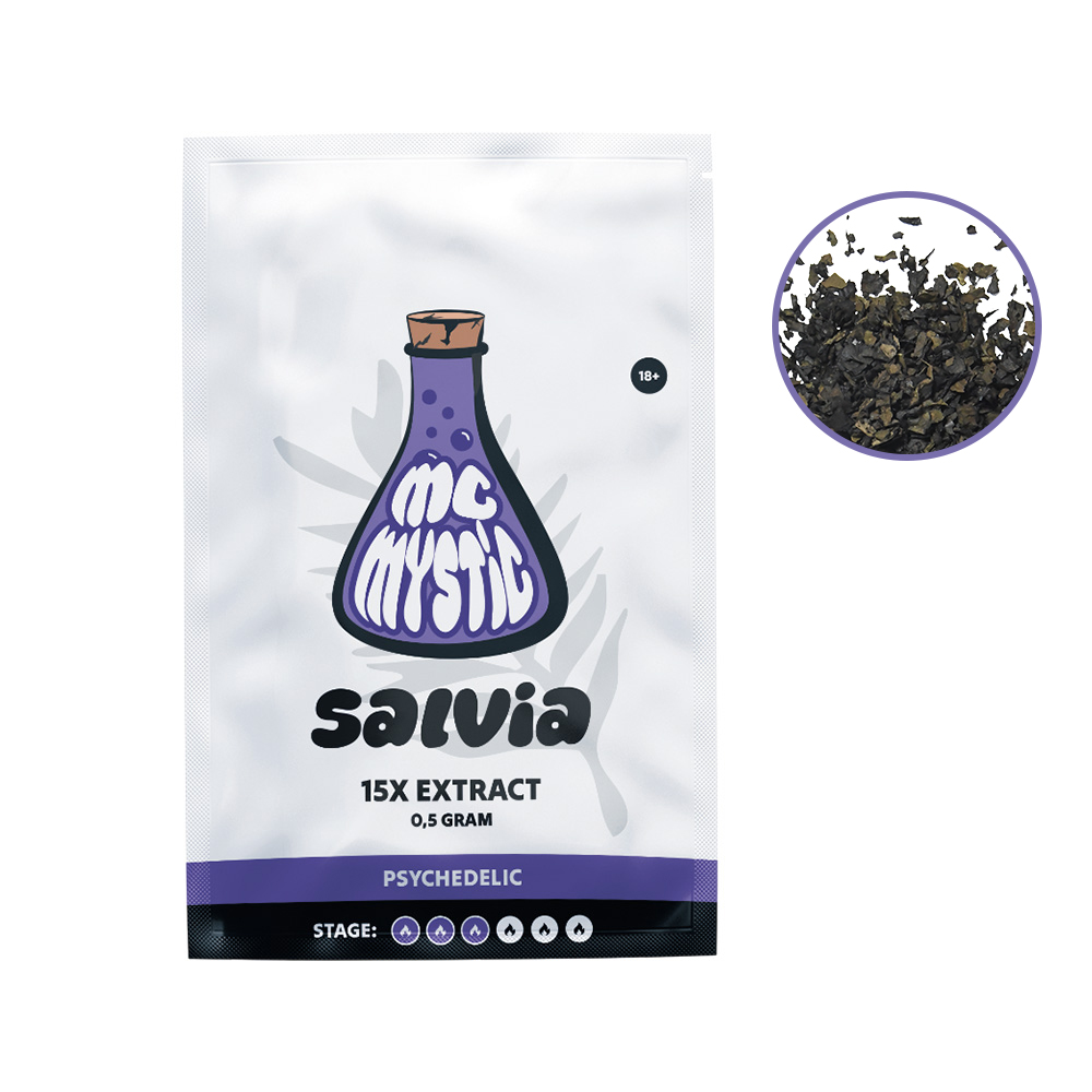 salvia 15x 0.5 extract mcmystic front view + content